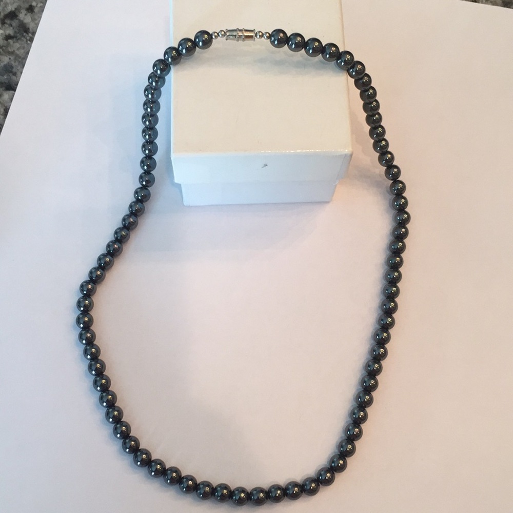 Hematite Bead Necklace